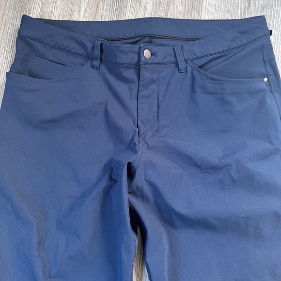 Lululemon ABC Pants Navy Blue Men's Size 36 - Golf / Golfing / Casual - Picture 2 of 6